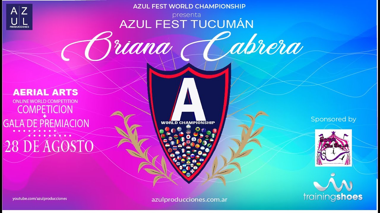 💠AZUL FEST TUCUMAN | Acrobacias en Tela ▶ Oriana Cabrera | ACADEMIA AERIAL DREAMS