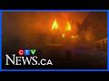 Police investigate late-night fire in Oro-Medonte Twp. that destroyed home over $1M