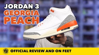 Inspired by the Peach State! Air Jordan 3 'Georgia Peach' In Depth Review and On Feet.