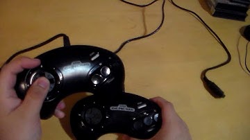 2 different types of Sega Genesis "Mega Drive" 3 button controllers
