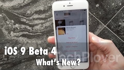 iOS 9 Beta 4  - What