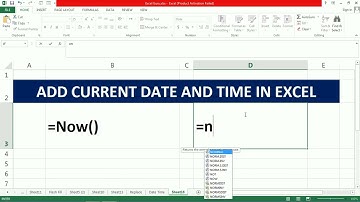 How to Add Current Date and Time in Excel | Excel | #excel #exceltipsandtricks #excelformulas