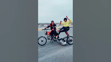 بطل العراق تفليق بـ نص دراجه 