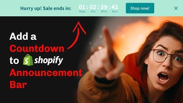 How to Add Shopify Countdown Timer Announcement Bar 2025 (Easy)