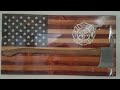 DIY Wooden US Flag For Fireman - A gift for my son in law - USA #woodenusflag