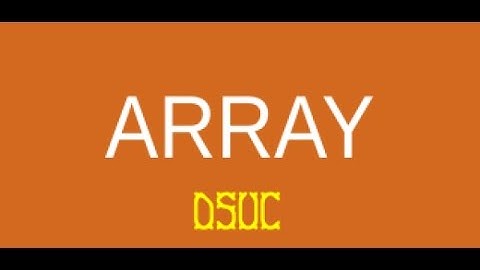 what is an array in programming