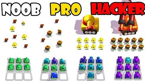 NOOB vs PRO vs HACKER - Tanks Merge | Gameplay Walkthrough (Android,iOS)