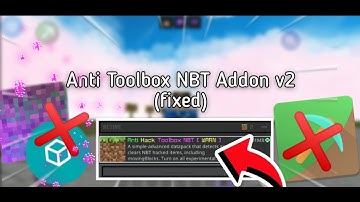 Anti Toolbox NBT Editor Addon V2! (Fixed) Detects MovingBlock!! | Minecraft PE