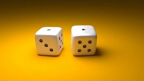 Rolling dice animation - Blender