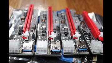 PCIe Risers: How to wire & properly distribute power (Mining Rig)