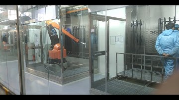 ABB Robot Paint Shop for Automotive Parts Inline Spray Painting