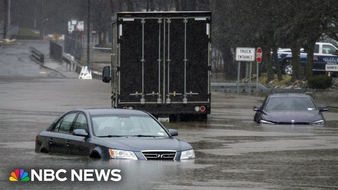 Millions on East Coast left with flooding and flight delays after storm