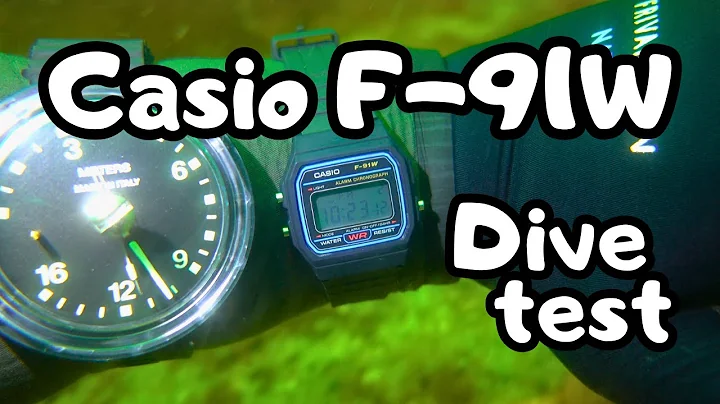 DIVING the LEGENDARY Casio F-91W  │  Dive testing of watches