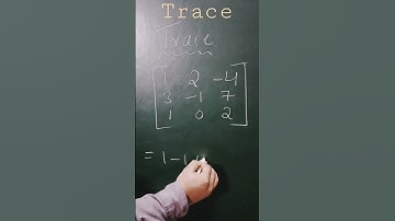 #trace of matrix #inter 1St year #important 2mark