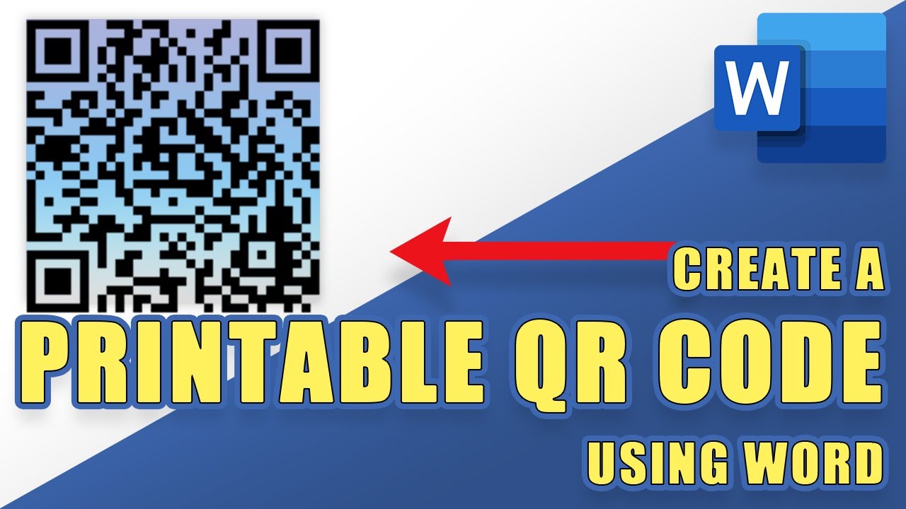 [HOWTO] Generate a Printable QR CODE Using Word's Free QR Tool! YouTube
