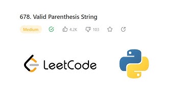 Valid Parenthesis String Leetcode Python