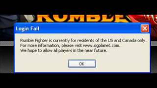 rumble fighter error