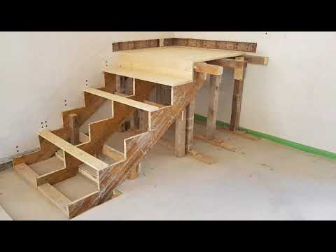Video: Come si costruiscono le scale in legno su cemento?