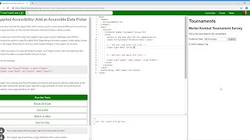 Applied Accessibility  Add an Accessible Date Picker   Learn freeCodeCamp13/22
