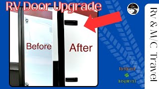 RV Door Upgrade  Install Compression Latch RV Doors  Improve the look and function! #rv #rvliving