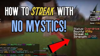 How to streak in The Hypixel Pit to prestige faster! (NO MYSTICS NEEDED!)