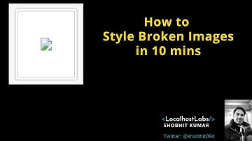 How to style broken images using CSS