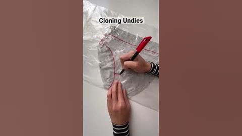 Cloning Underwear: make a #sewingpattern from your fave undies #diy #sewing #handmade #sewinghacks
