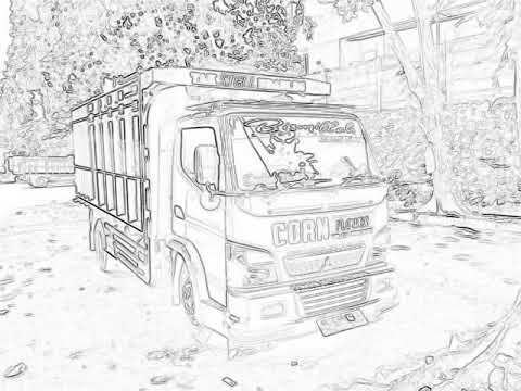 Truk Canter Oren Kuning Mbois Sketsa P4 Youtube