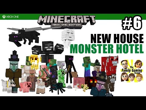 Dad & Son play MINECRAFT XBOX ONE: A Monster Hotel under our New House!!  Doomed Mineshaft!! (#6)