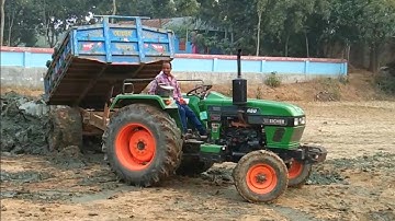 Eicher 650 | Sonalika 750 | Mud and Soil Unloading Tractorvideo | Digital Unload Facility of Tractor