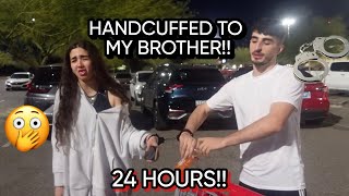 HANDCUFFED TO MY BROTHER AT TARGET FOR 24HRS!!
