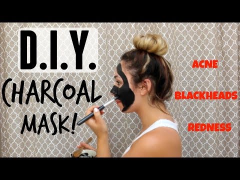D.I.Y. Charcoal Face Mask  | CURE YOUR ACNE, BLACKHEADS, & REDNESS