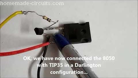 Darlington Transistor Pair - Making and Testing