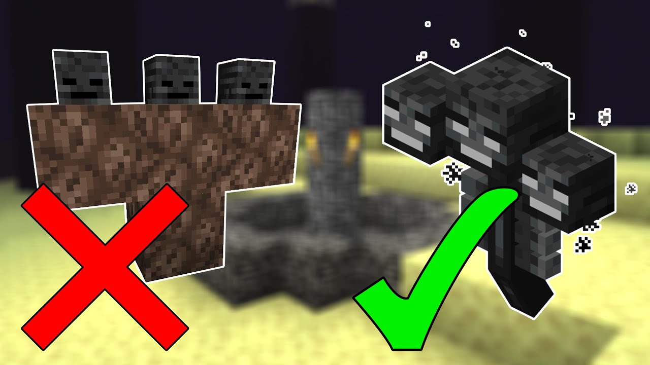 How to Make The Wither in Minecraft (All Versions) - YouTube