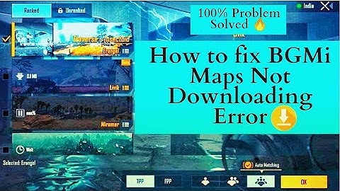 How to Fix BGMi Maps Not Downloading Error 🔥 | Fix BGMI 0.1MB Map Not Downloading | 100% Solved