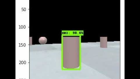 Cylinder Detection in an CoppeliaSim environment with other objects.