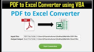 PDF to Excel Converter in Excel VBA