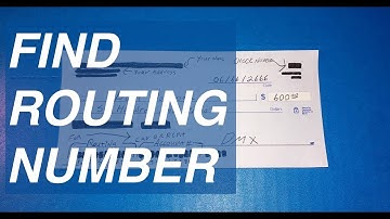 Where do you find the Bank  Routing and Account number on a check