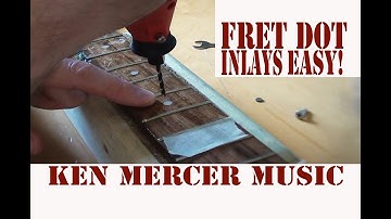 How to change your guitar fret dot inlays