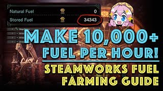 10k+ FUEL AN HOUR! Steamworks Fuel Farm Guide MHW Iceborne