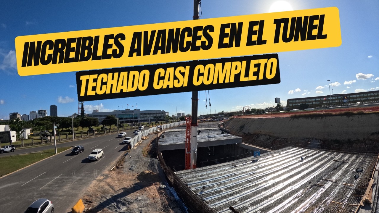 Techado del túnel de la Plaza de la Bandera, Casi Listo.