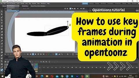 how to use key frames during animation in opentoonz, opentoonz animation tutorial