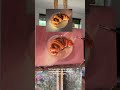THE RESULT! I painted my first ever croissant! 縷 Watch Part One if yo...