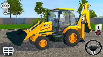 JCB Backhoe Loader Driving - Bus Simulator Indonesia #68 - Android Gameplay