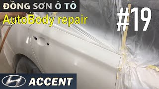 Cách Đồng sơn Hyundai Accent (Mã màu: PW6) tại Sài Gòn - Car painting process