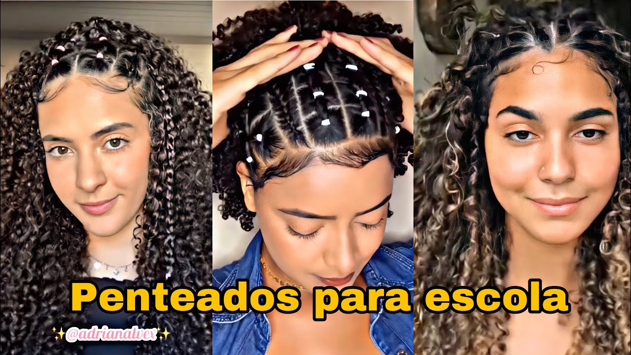 Inspiração de penteado para volta às aulas #penteado #escola