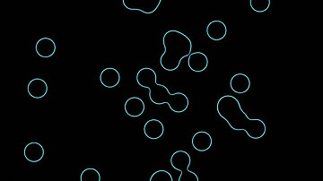 2D metaballs animation with blender and animation nodes add on.