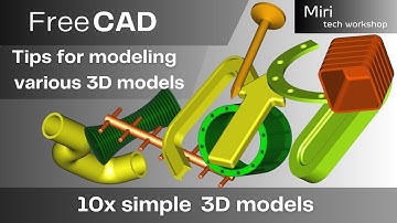 FreeCAD 10 simple 3D models, part 26