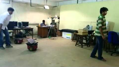 Visual human tracking from mobile robot