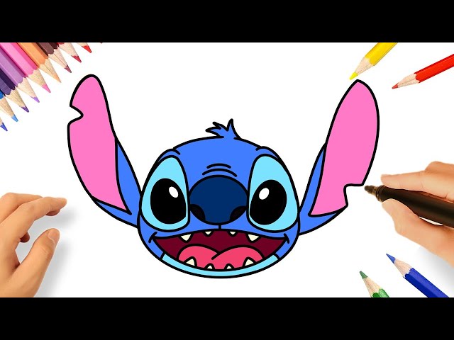 HOW TO DRAW STITCH FACE EASY 